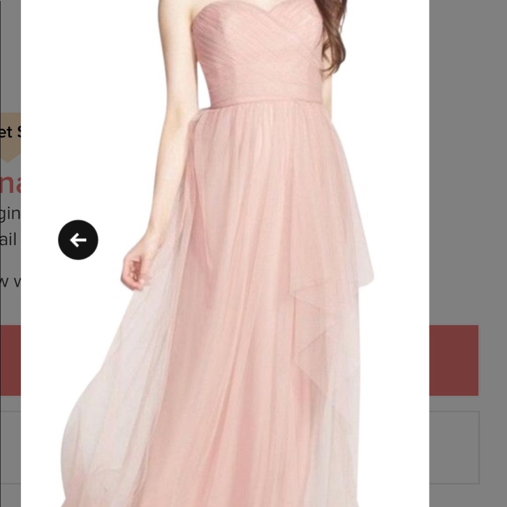 Amsale tulip top sheer tulle gown Prom